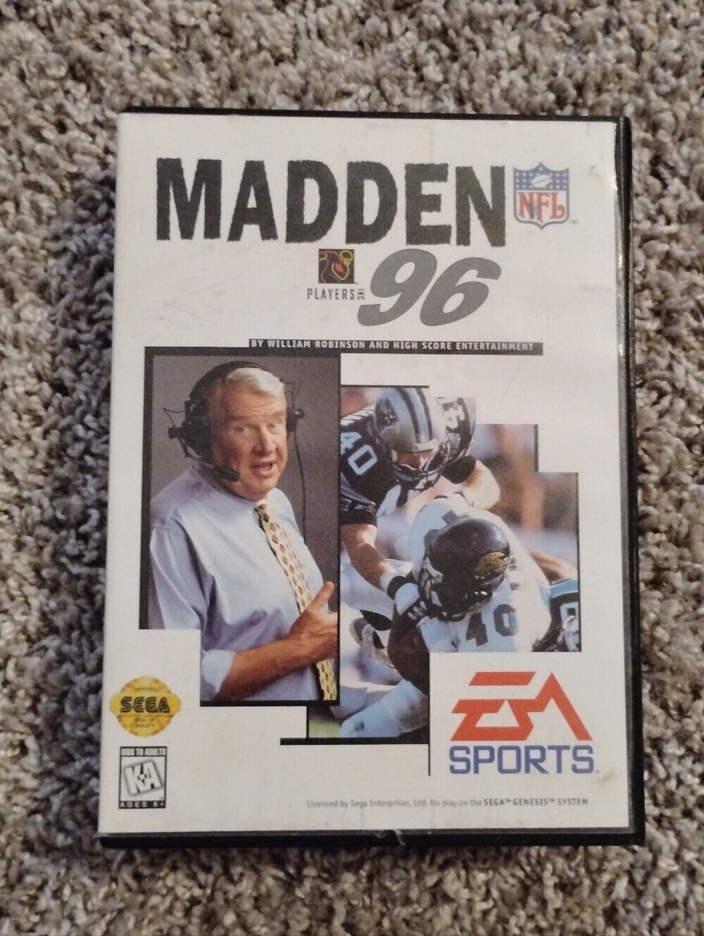 Madden NFL 96 - Sega Genesis - Complete in Box (CIB) w/ Manual & Case